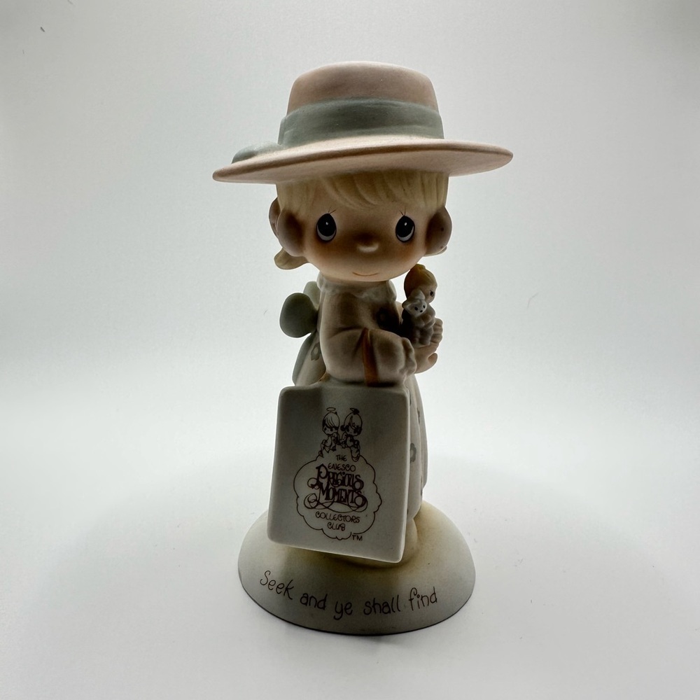 Precious Moments Figurine - Pink Hat & Cream Dress - Picture 7 of 10